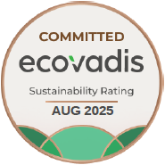 Badge EcoVadis Committed, Sustainability Rating, agosto 2025